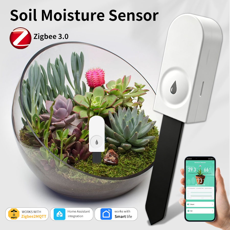 Smart Garden Moisture Sensor - Inteligentny czujnik wilgotności gleby ZigBee, miernik