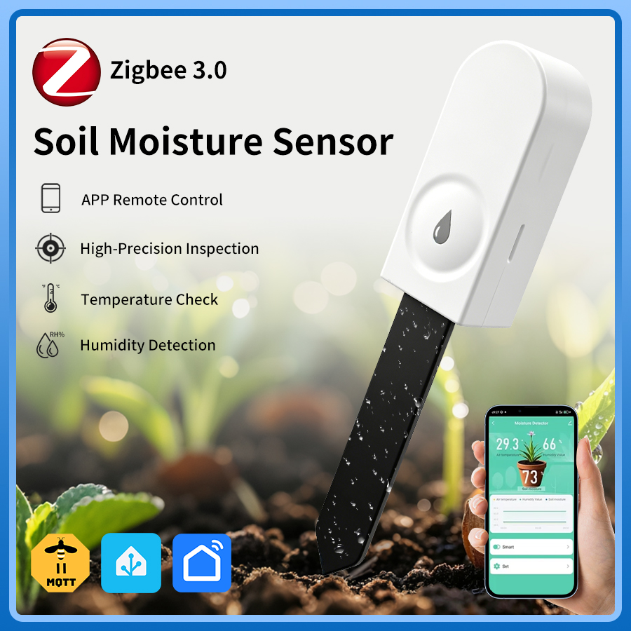 Smart Garden Moisture Sensor - Czujnik wilgotności gleby Zigbee 3.0, tester