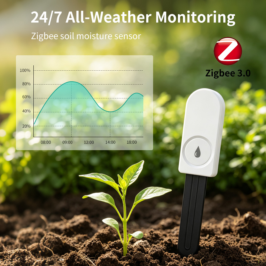 Smart Garden Moisture Sensor - Inteligentny czujnik wilgotności gleby ZigBee, miernik
