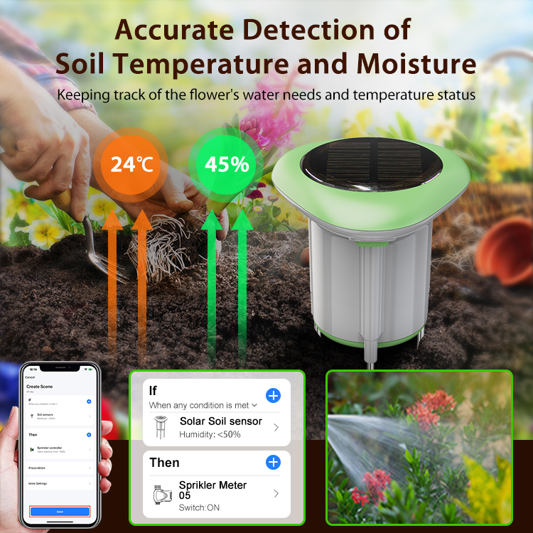 Solarny czujnik gleby Tuya Sma – Smart Garden Moisture Sensor recenzja i cena