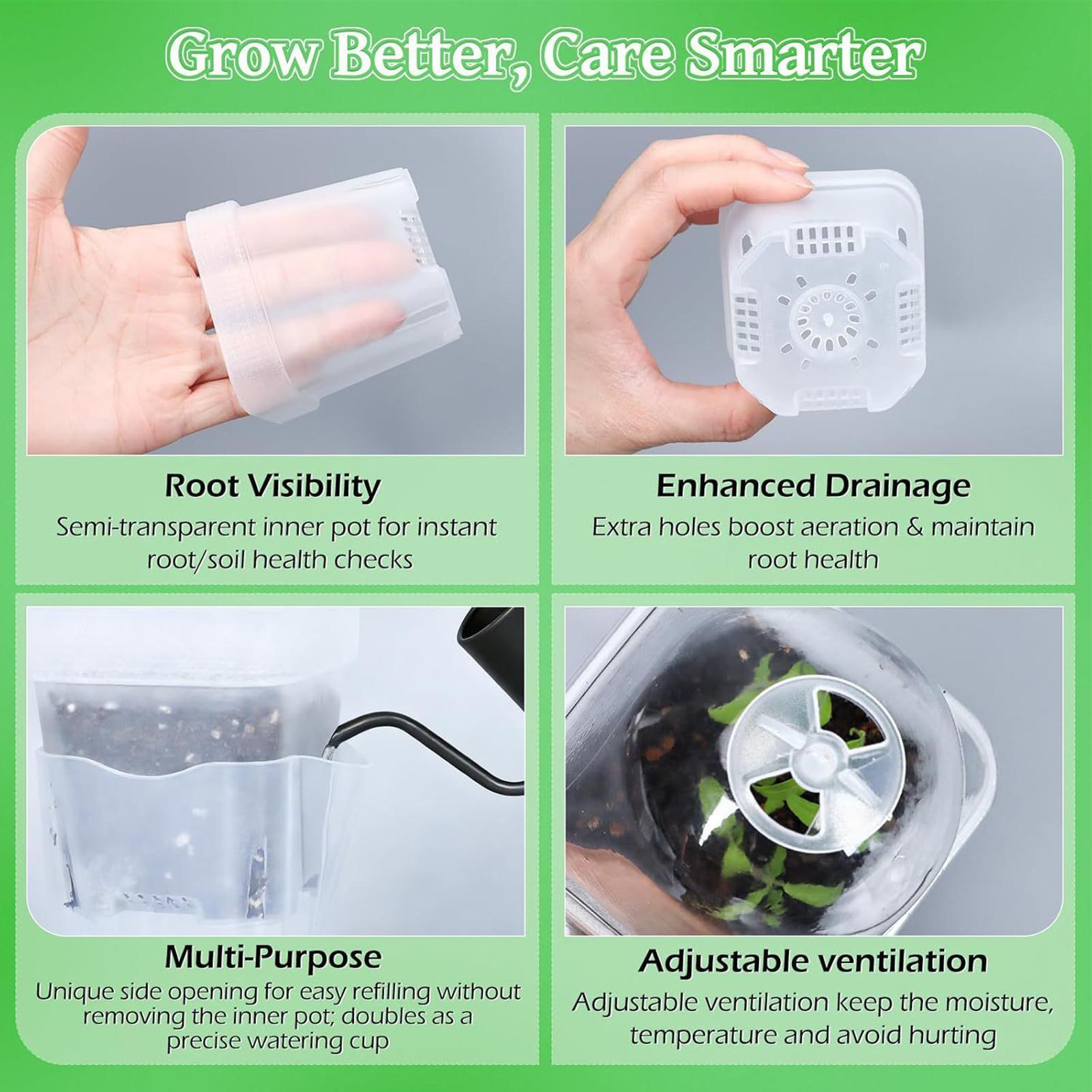 Samonawadniające doniczki 12 s – Smart Garden Domes recenzja i cena